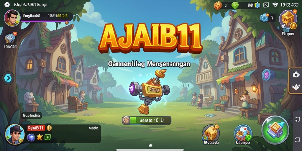 Tampilan gameplay AJAIB11 yang menggembirakan dan interaktif.