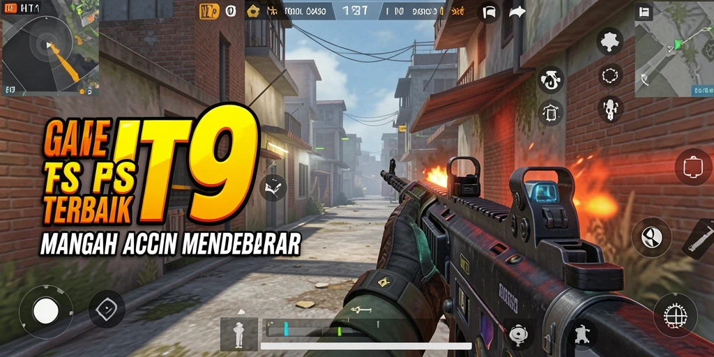 Tangkapan layar utama menunjukkan aksi seru dalam pertempuran FPS.